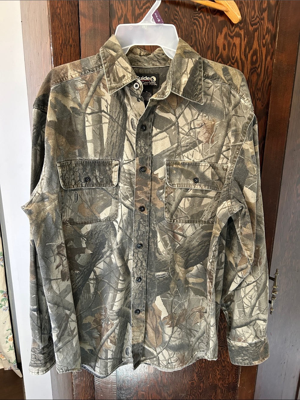 Vintage Camo Button Down Shirt